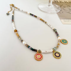 Metempsychosis Necklace----Handmade Natural Stones 18K Gold Plated