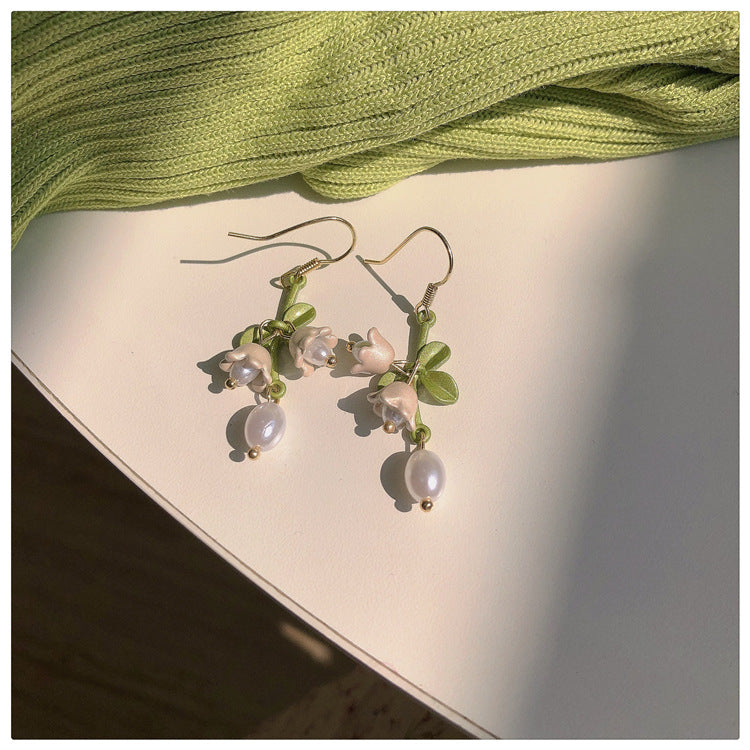 Beautiful Lily Of The Valley Earrings Necklace
