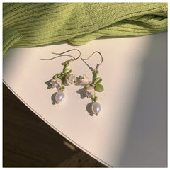 Beautiful Lily Of The Valley Earrings Necklace