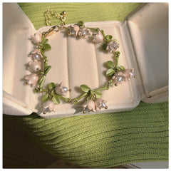 Beautiful Lily Of The Valley Earrings Necklace