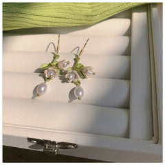 Beautiful Lily Of The Valley Earrings Necklace
