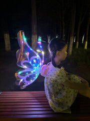 Rechargeable Electronic Fairy Butterfly Angel Wings with Colorful Lighting