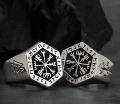 Sterling Steel Viking Handmade Ring Unisex