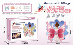 Rechargeable Electronic Fairy Butterfly Angel Wings with Colorful Lighting