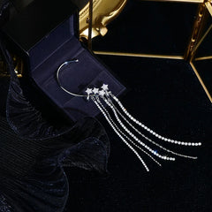 Star Glitter Ear Cuff Drop Earrings