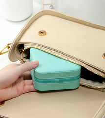 Square Mini Jewellery Box/ Travel Jewellery Case
