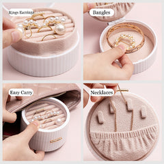 Macaron See-through Mini Jewellery box/ Travel Jewellery Case