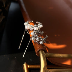 18k Gold Plated Pearl Tassel Adjustable Ear Clip-- French Style