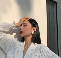 White Gardenia Earring