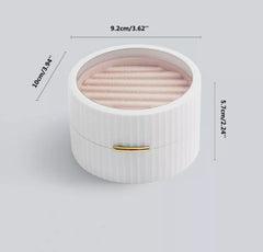 Macaron See-through Mini Jewellery box/ Travel Jewellery Case