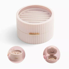 Macaron See-through Mini Jewellery box/ Travel Jewellery Case