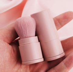Cute Retractable Large Powder Makeup Brush #Pink